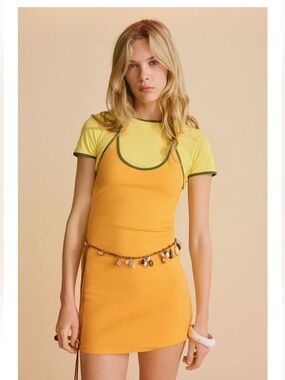 Zara FAUX DOUBLE EFFECT MIN DRESS